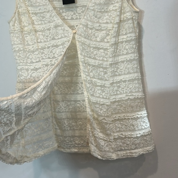 Lioness Lace Olsen Vest off white Womens size xl new w tags - Picture 5 of 9